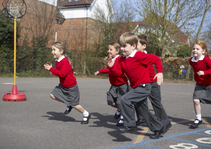 kids running