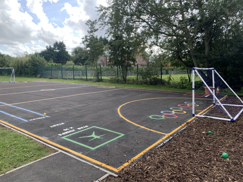 Playground Markings Southport - Banks Methodist Primary School