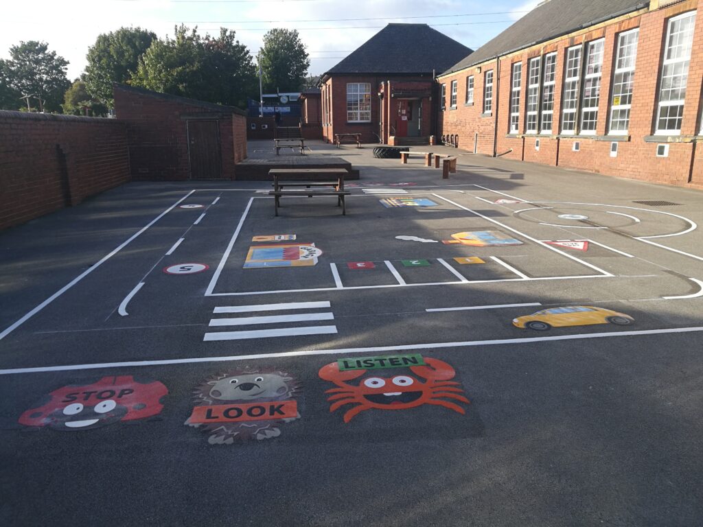 Playground Markings West Yorkshire - Stanley St Peter's Primary School