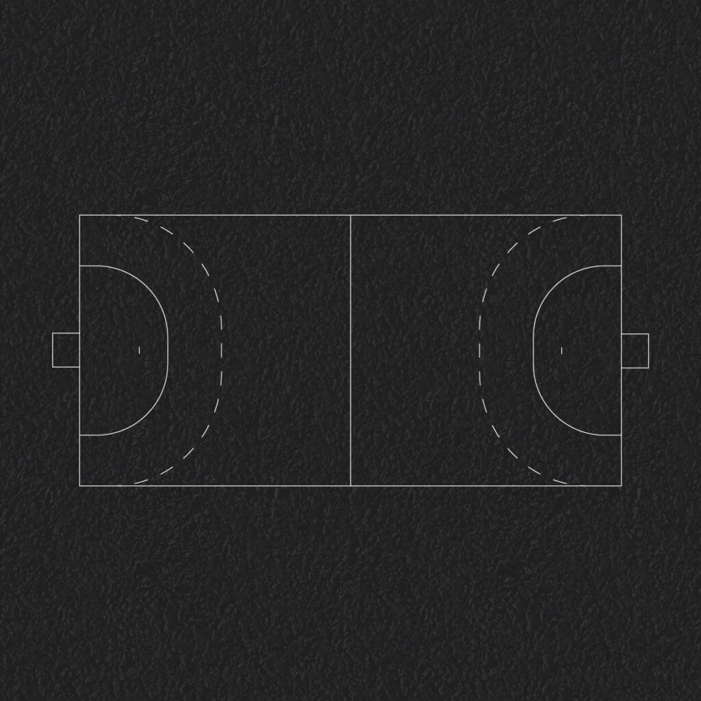 Thermoplastic sports courts playground markings at a UK school