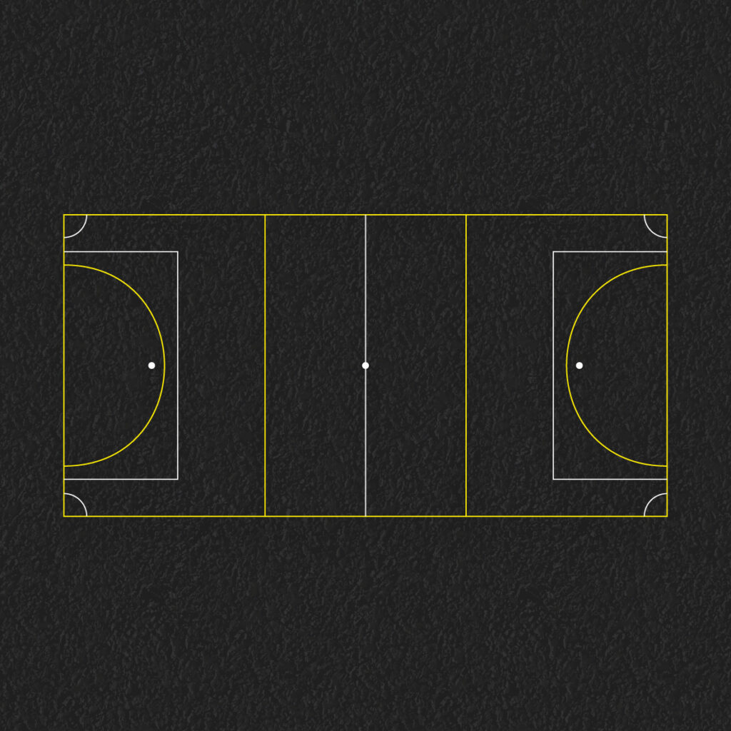 Thermoplastic sports courts playground markings at a UK school