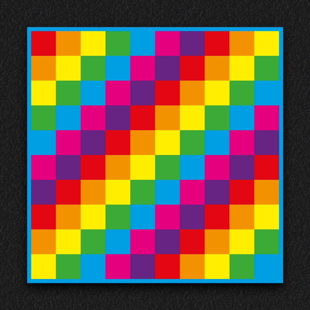 1 – 100 Grid Blank thermoplastic playground marking