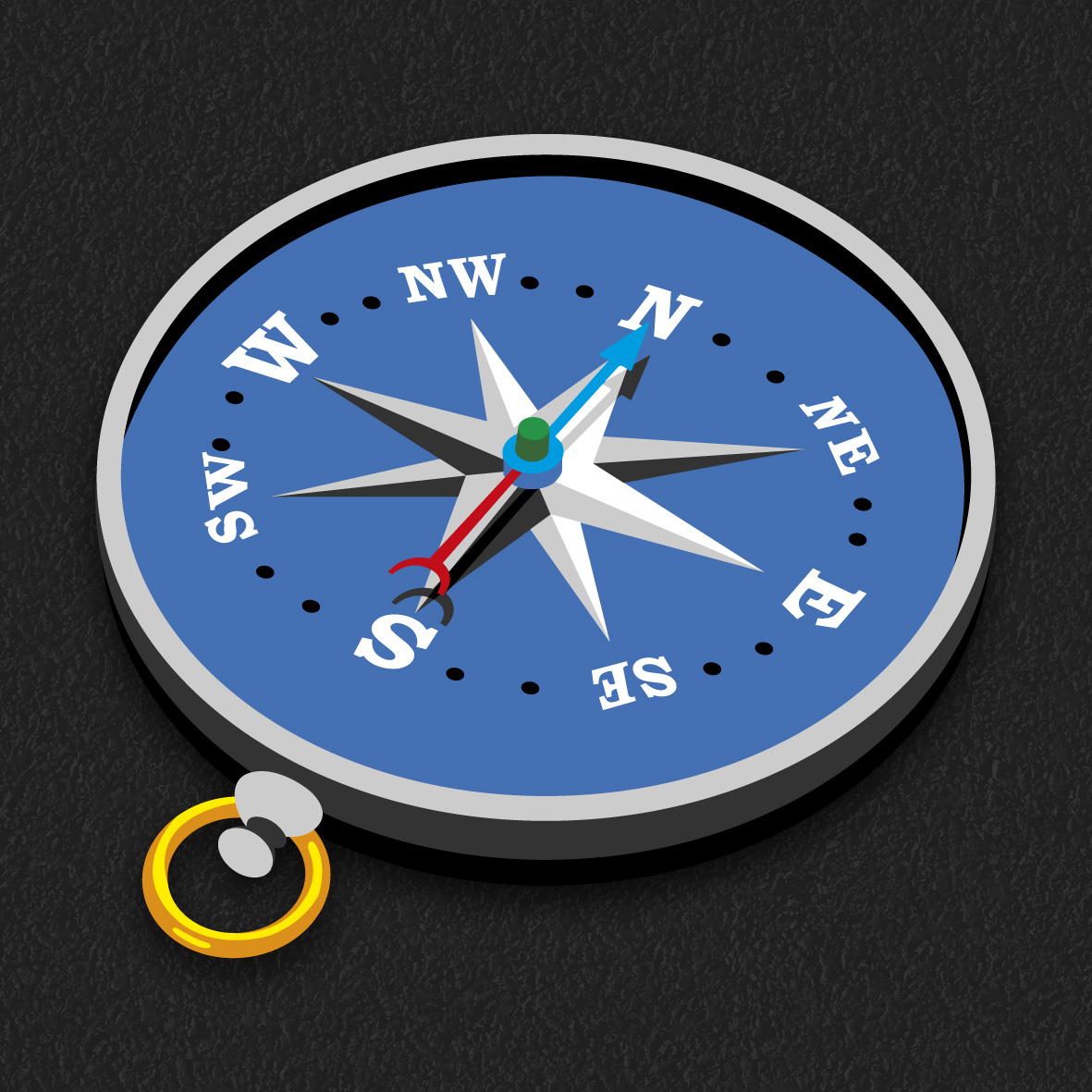 3D Compass thermoplastic playground marking