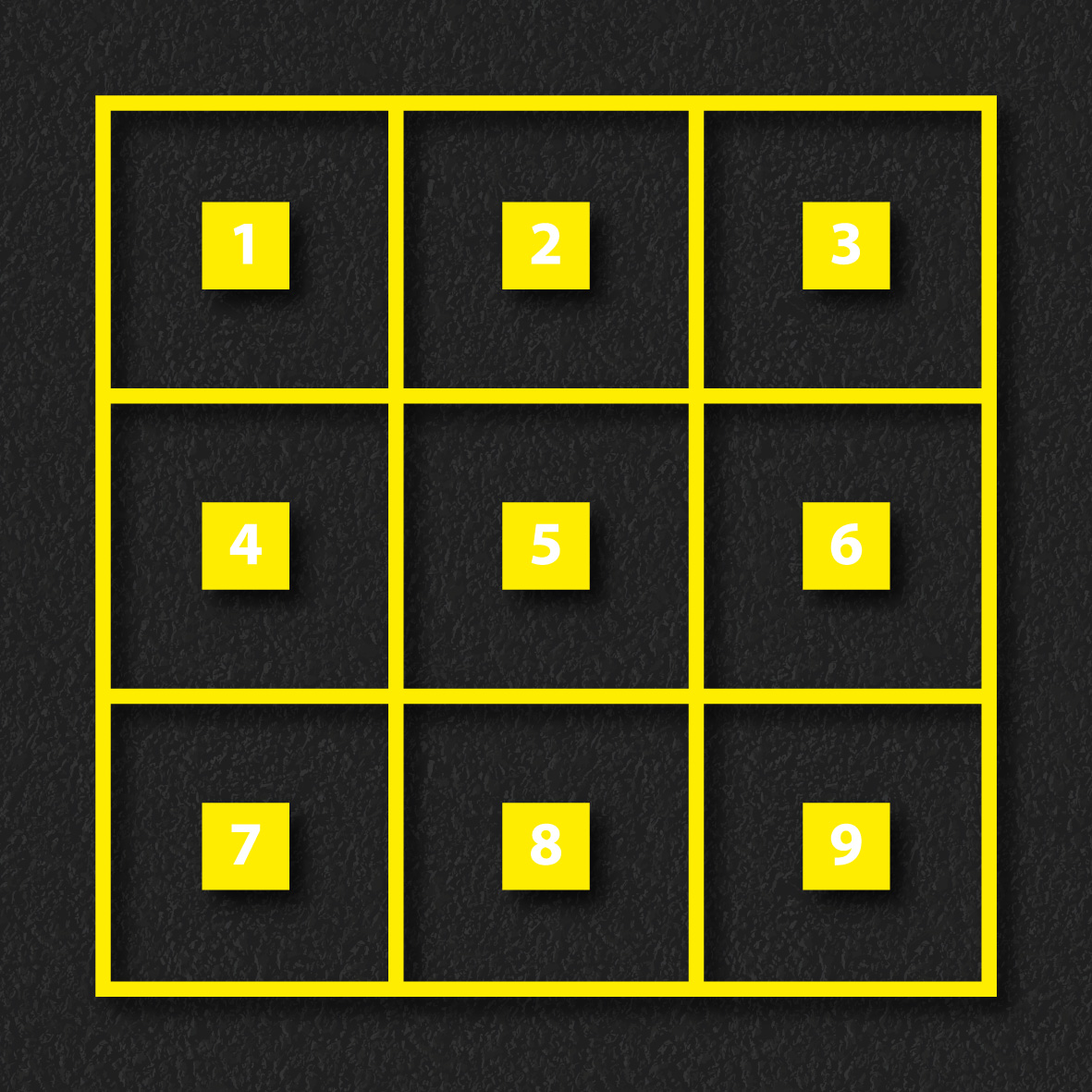 9 Square Game thermoplastic playground marking