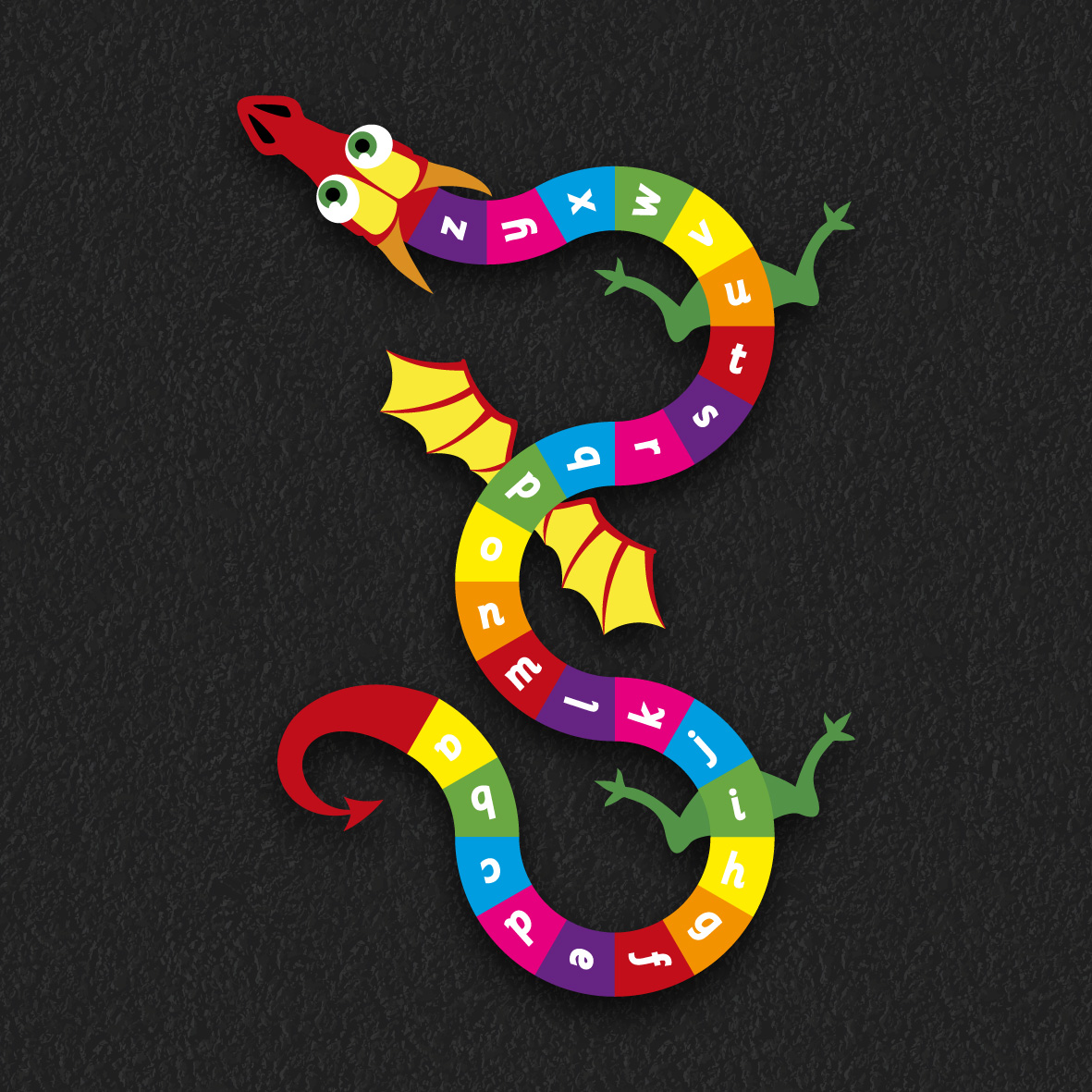 A – Z Dragon thermoplastic playground marking