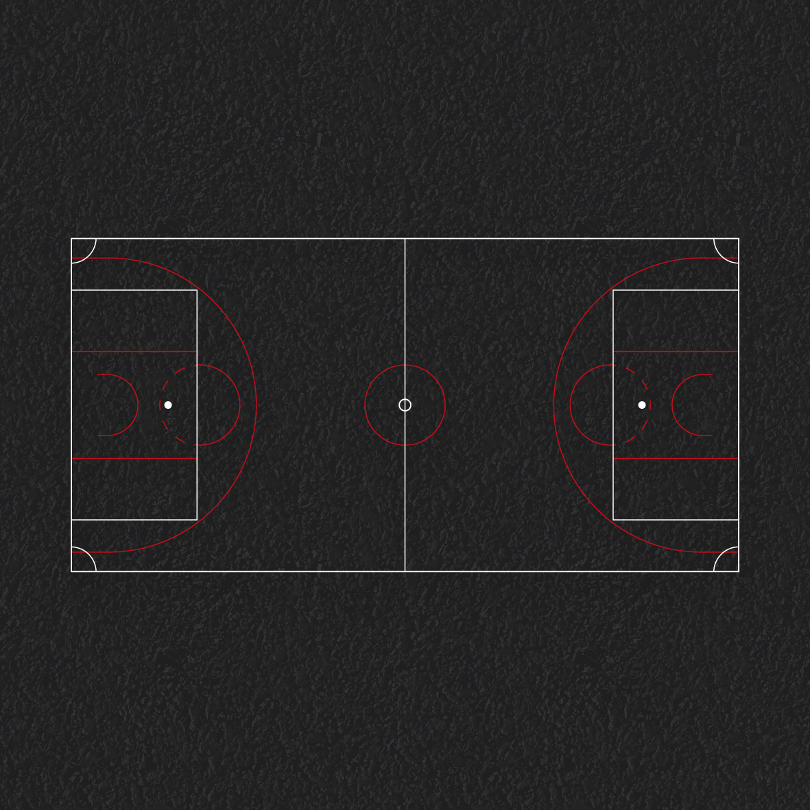 Basketball / Football Court thermoplastic playground marking