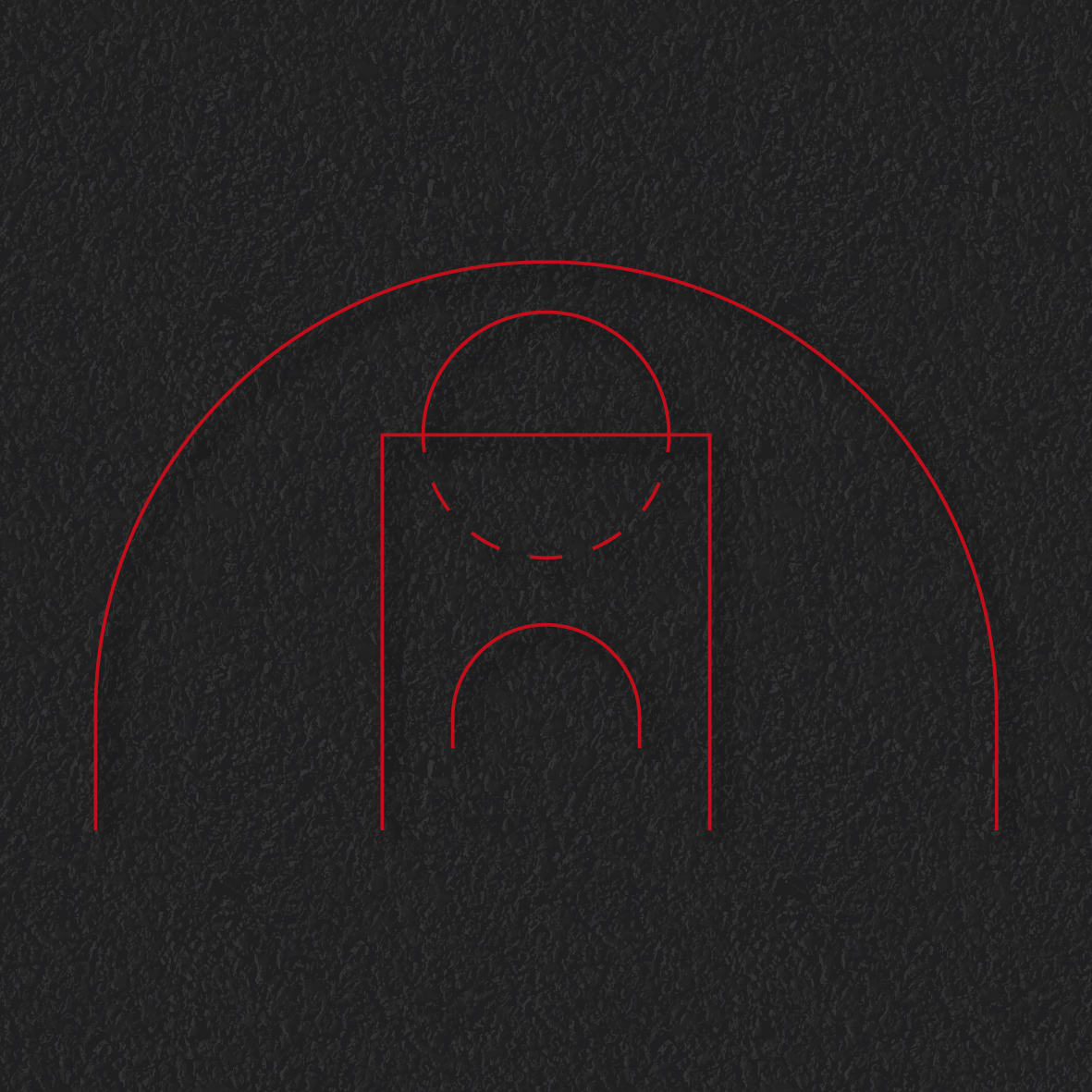 Basketball Key & D thermoplastic playground marking