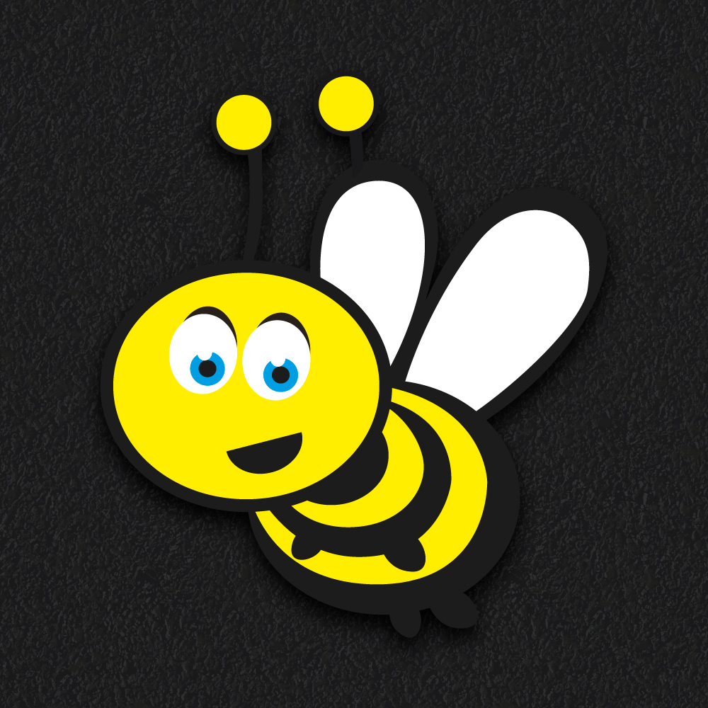 Bee thermoplastic playground marking
