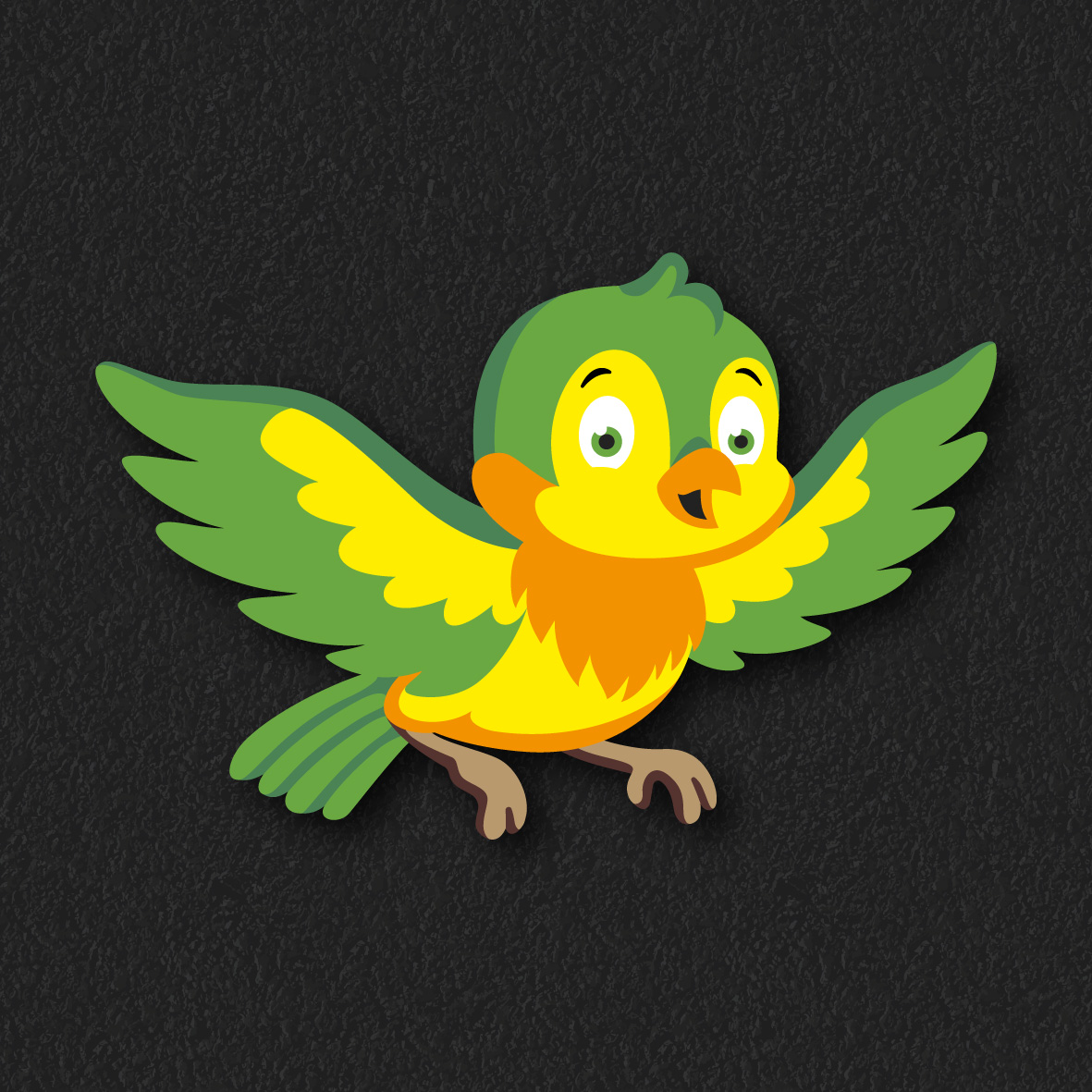 Bird 2 thermoplastic playground marking