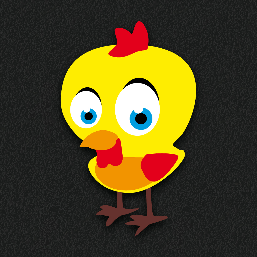 Bird thermoplastic playground marking