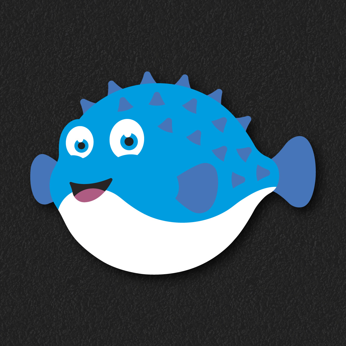 Blowfish thermoplastic playground marking