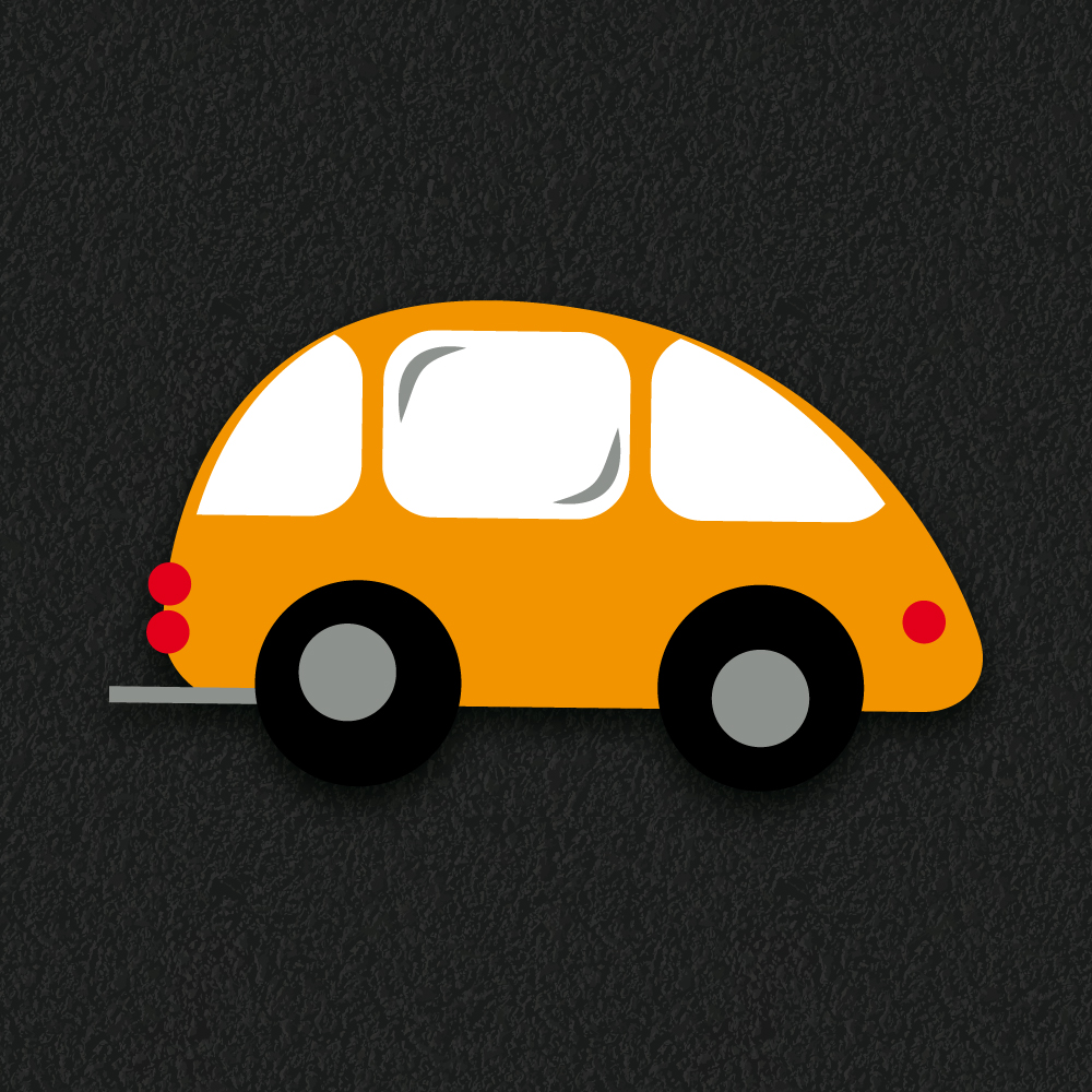 Car 2 thermoplastic playground marking