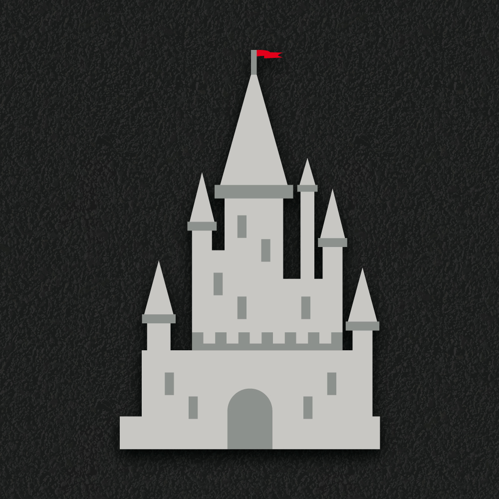 Castle thermoplastic playground marking