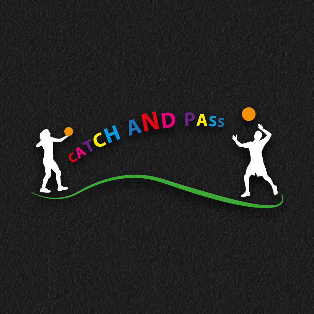 Catch and Pass thermoplastic playground marking