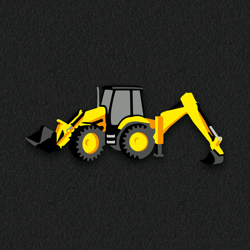 Digger thermoplastic playground marking