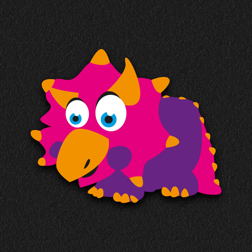 Dinosaur 5 thermoplastic playground marking
