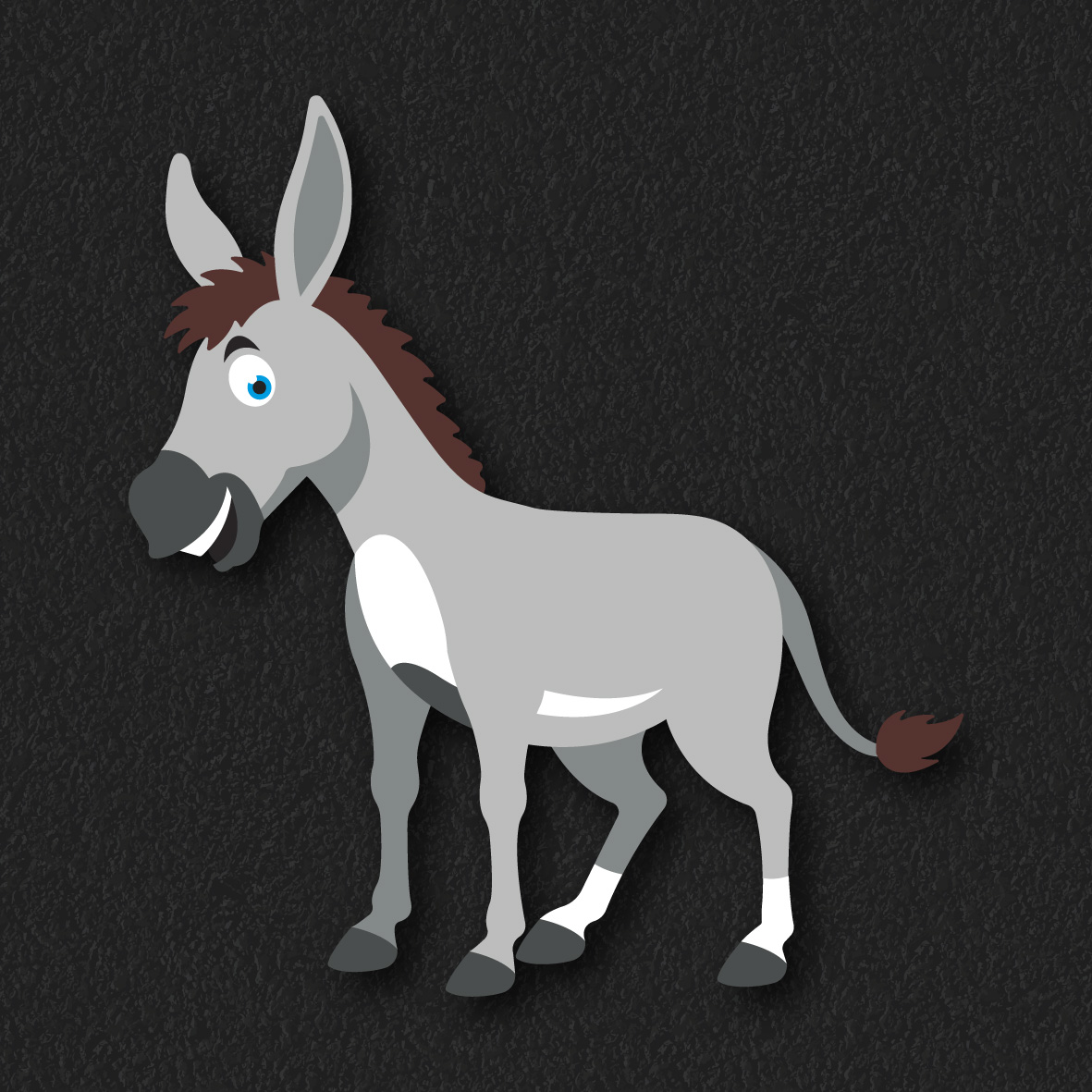 Donkey thermoplastic playground marking