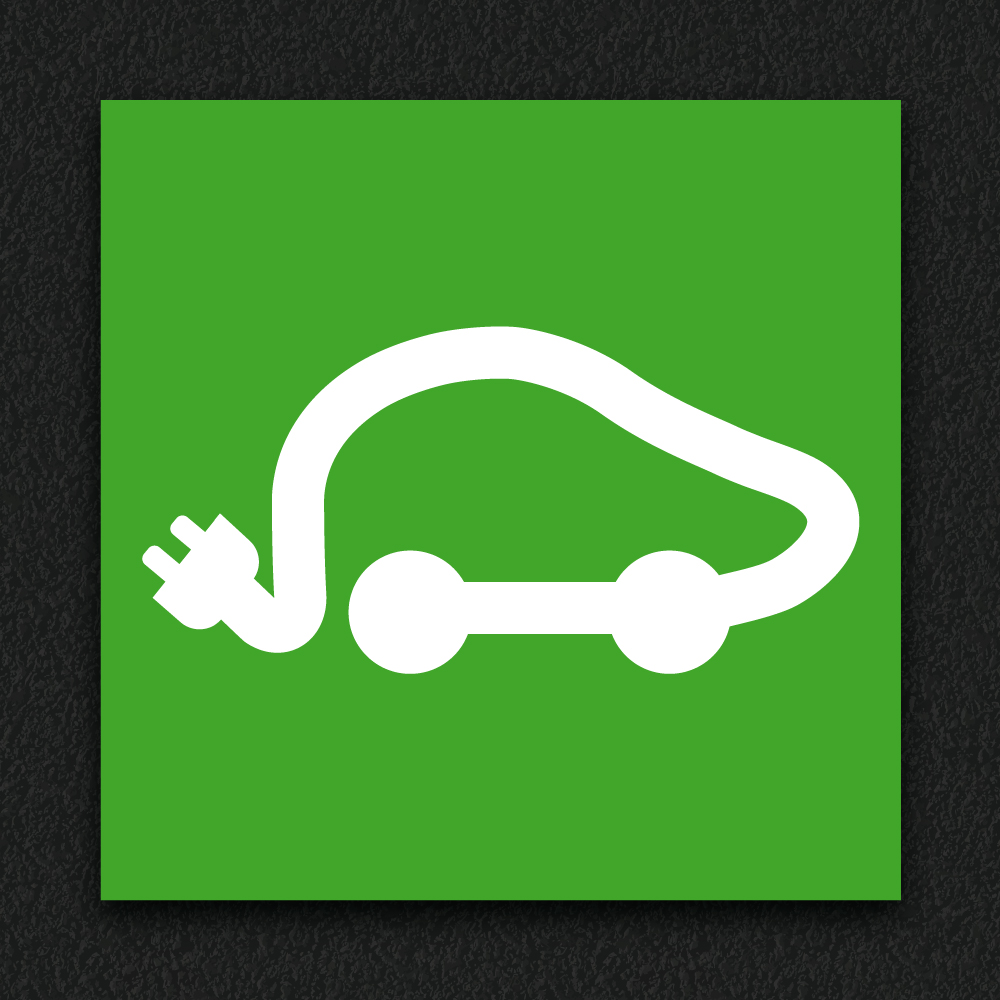 EV Bay Logo 3 thermoplastic playground marking