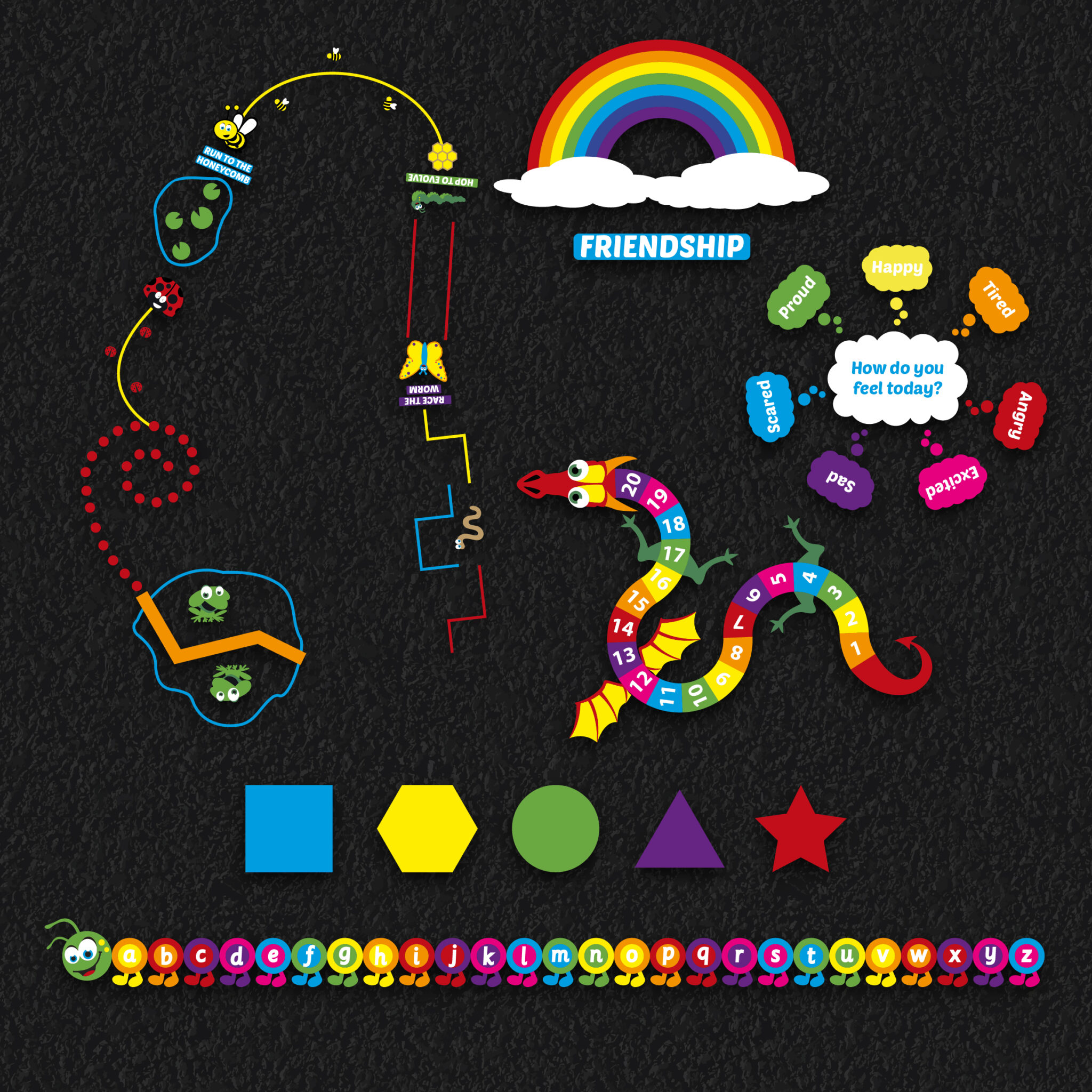 EYFS Package thermoplastic playground marking