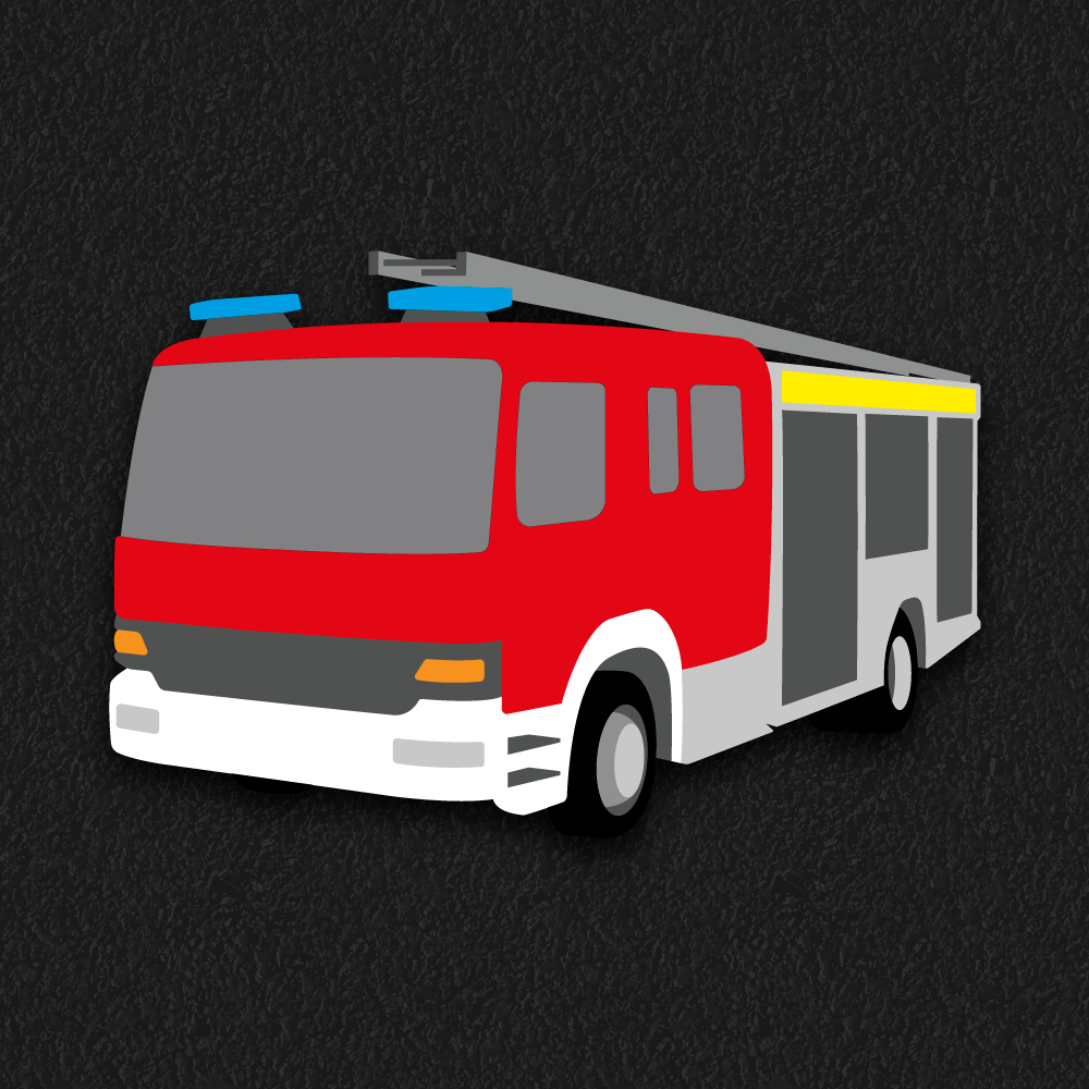 Fire Engine thermoplastic playground marking