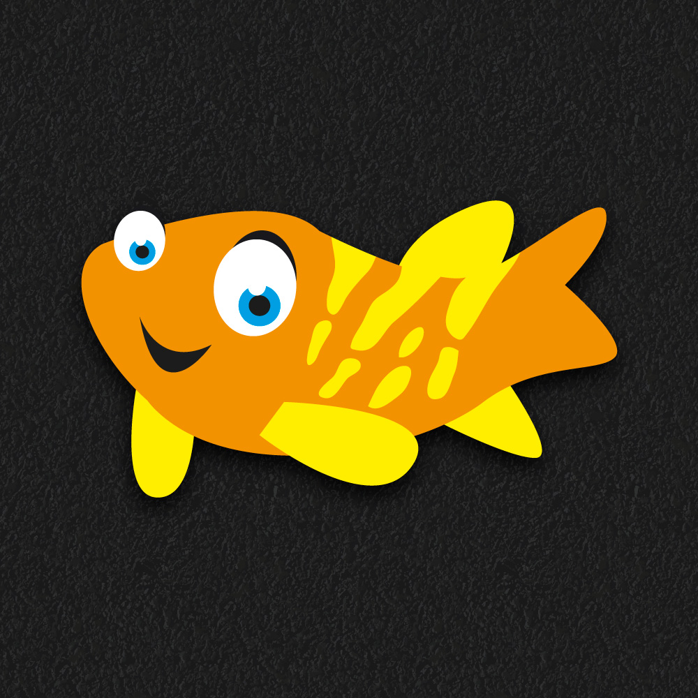 Fish 4 thermoplastic playground marking