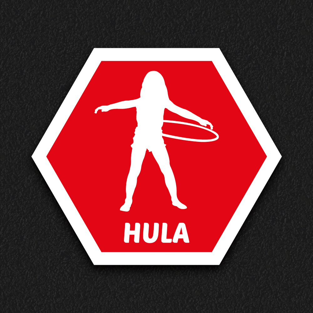 Hula Spot Solid thermoplastic playground marking