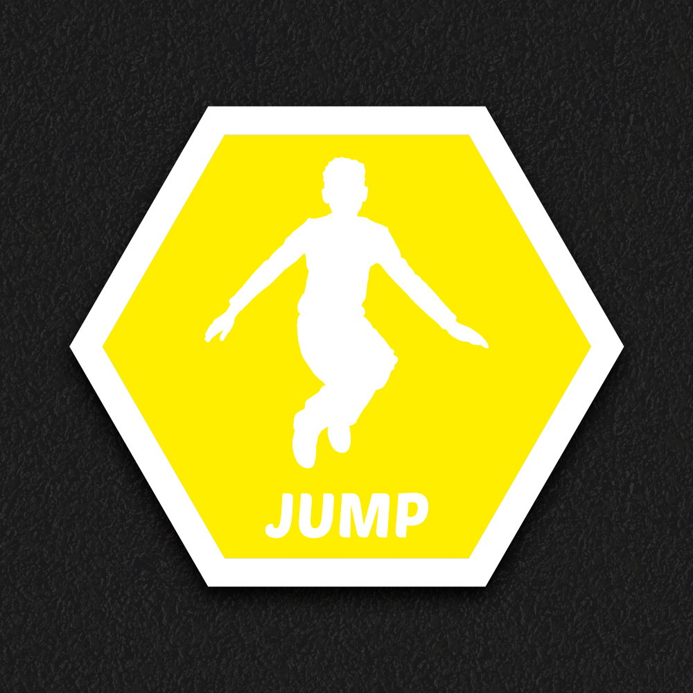 Jump Spot Solid thermoplastic playground marking