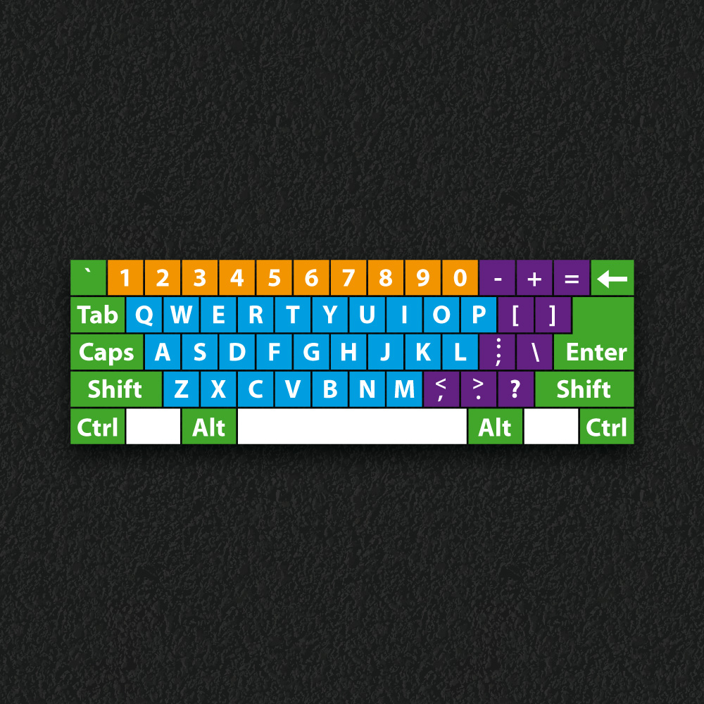 QWERTY Keyboard thermoplastic playground marking