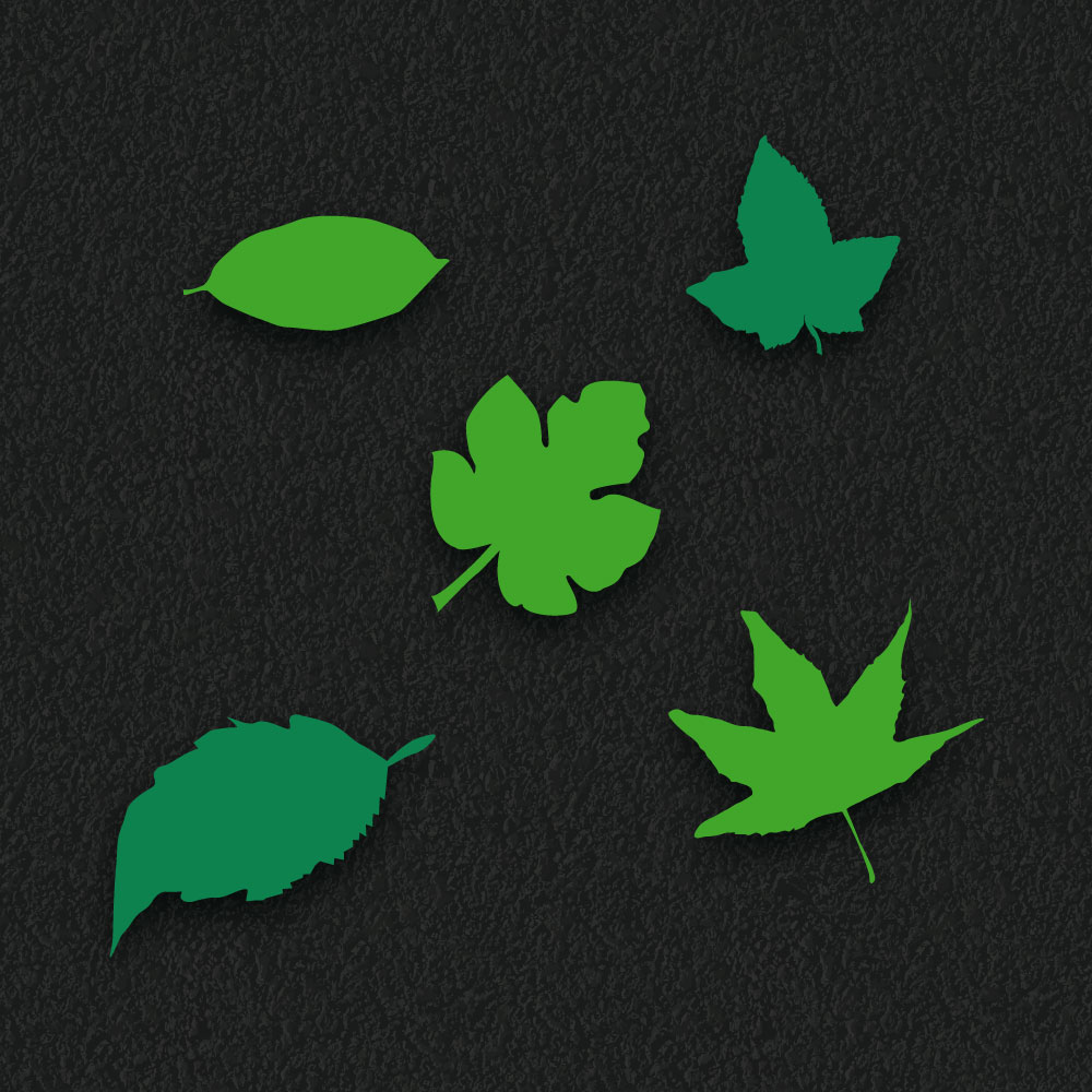 Leaf Assortment thermoplastic playground marking