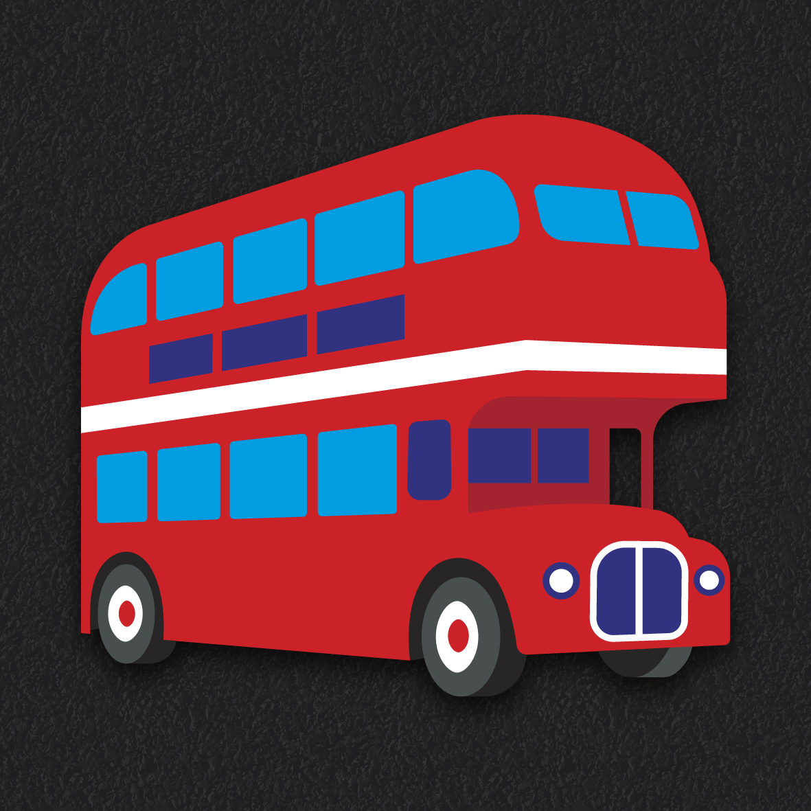 London Bus thermoplastic playground marking
