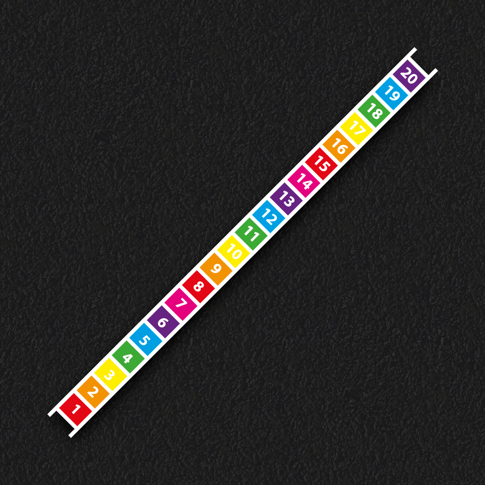 1 – 20 Number Ladder thermoplastic playground marking