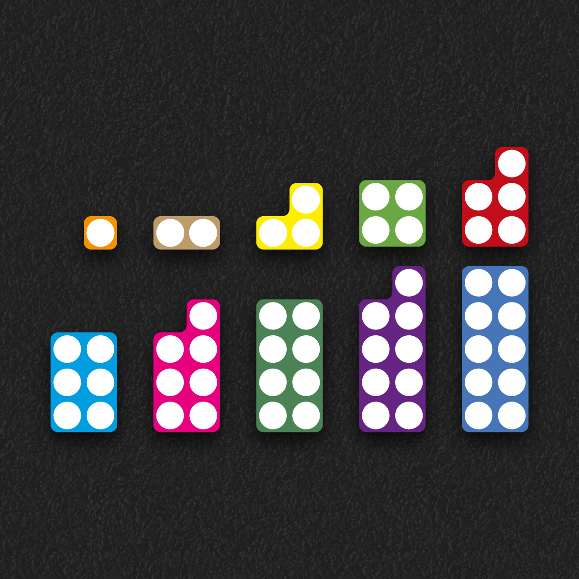 Numicons thermoplastic playground marking