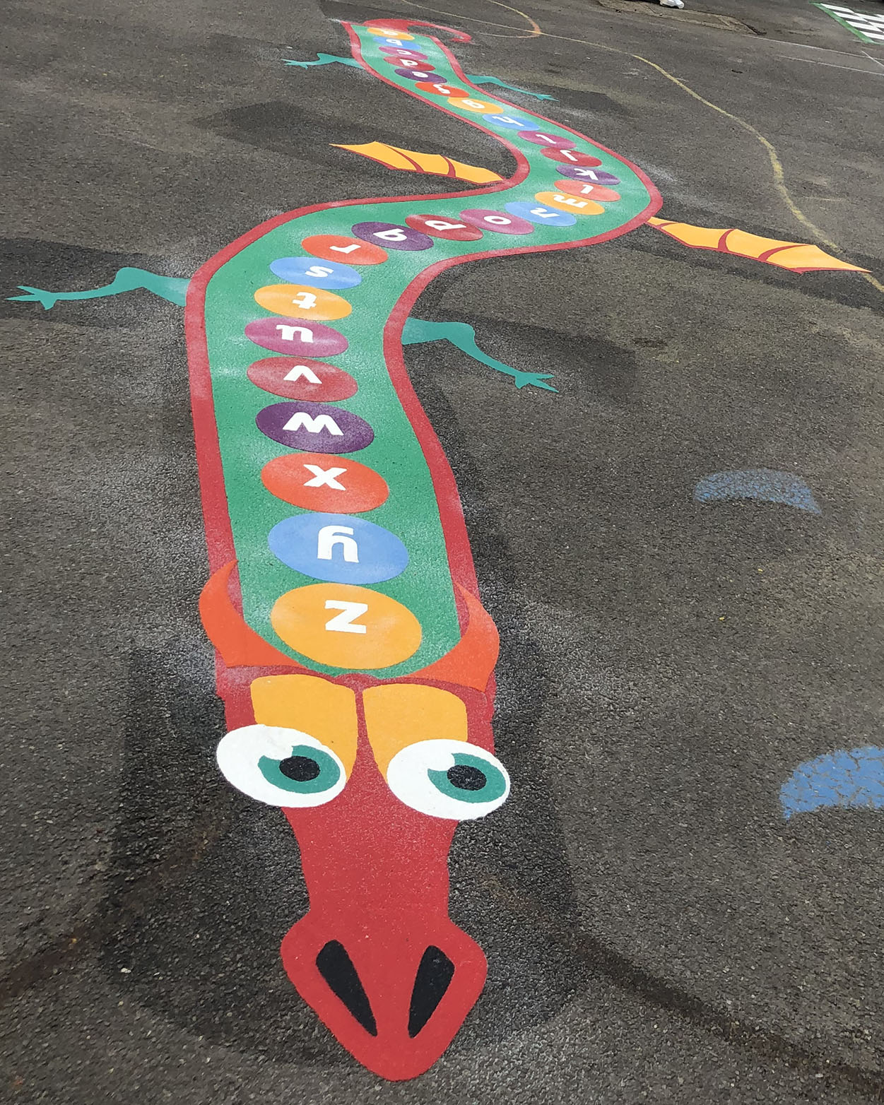 Playground Overmarking thermoplastic playground marking