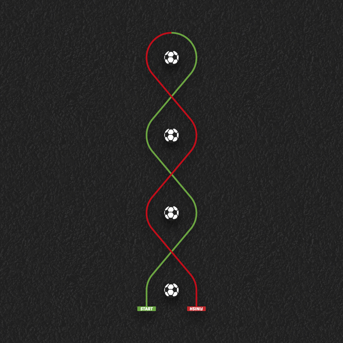 Ball Dribble thermoplastic playground marking