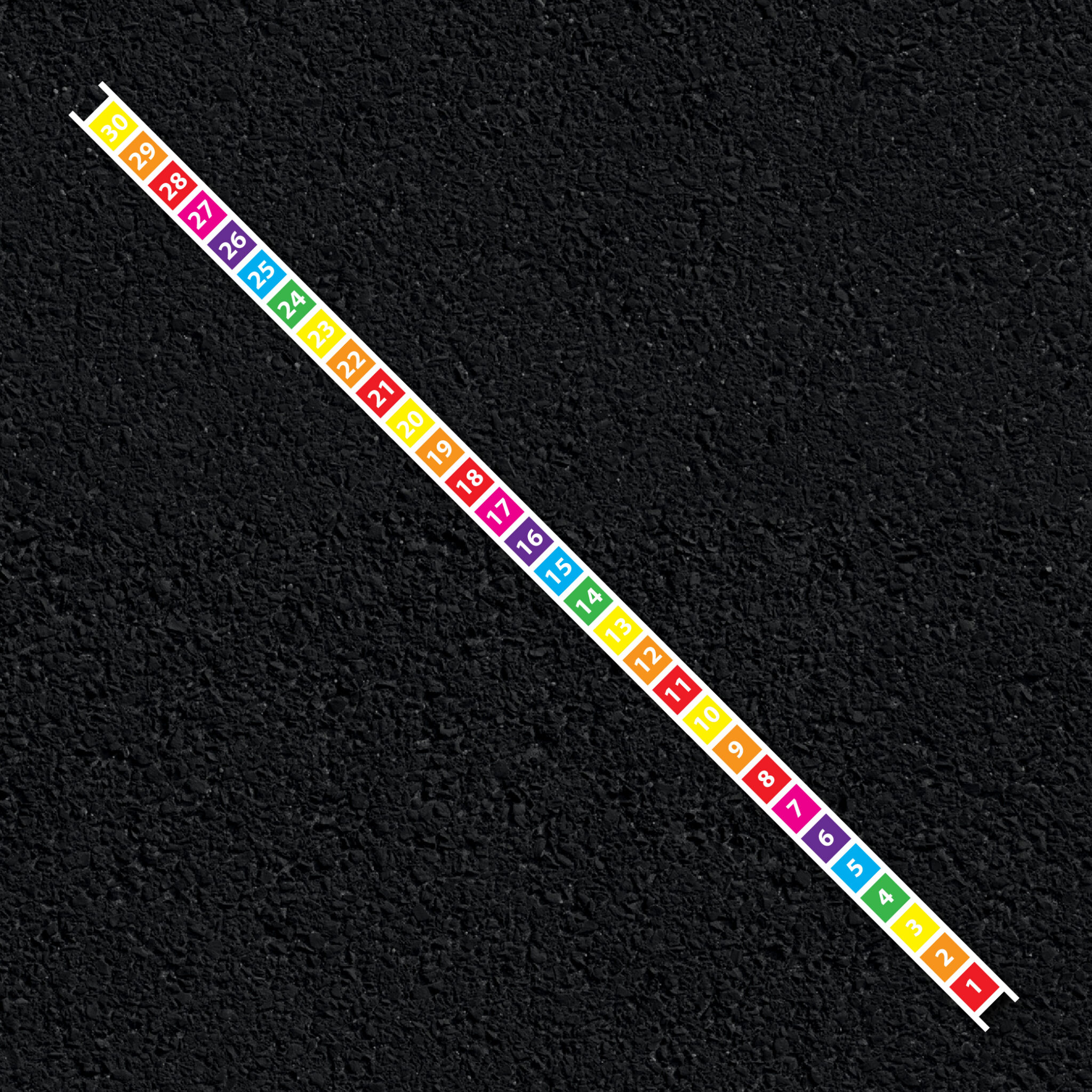 1 – 30 Number Ladder thermoplastic playground marking