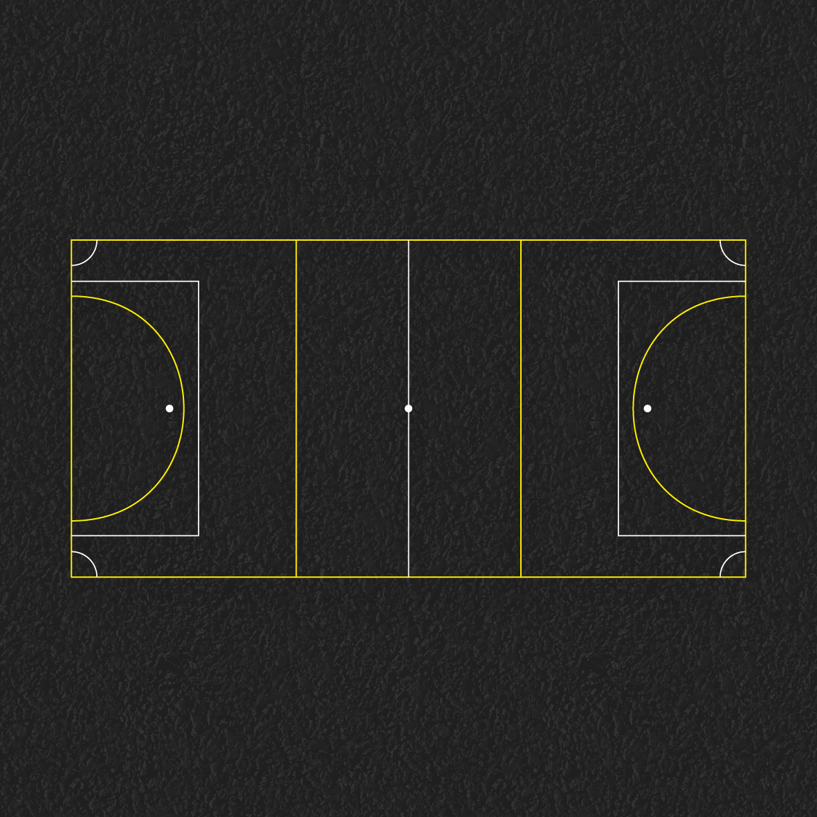 Netball / Football Court thermoplastic playground marking