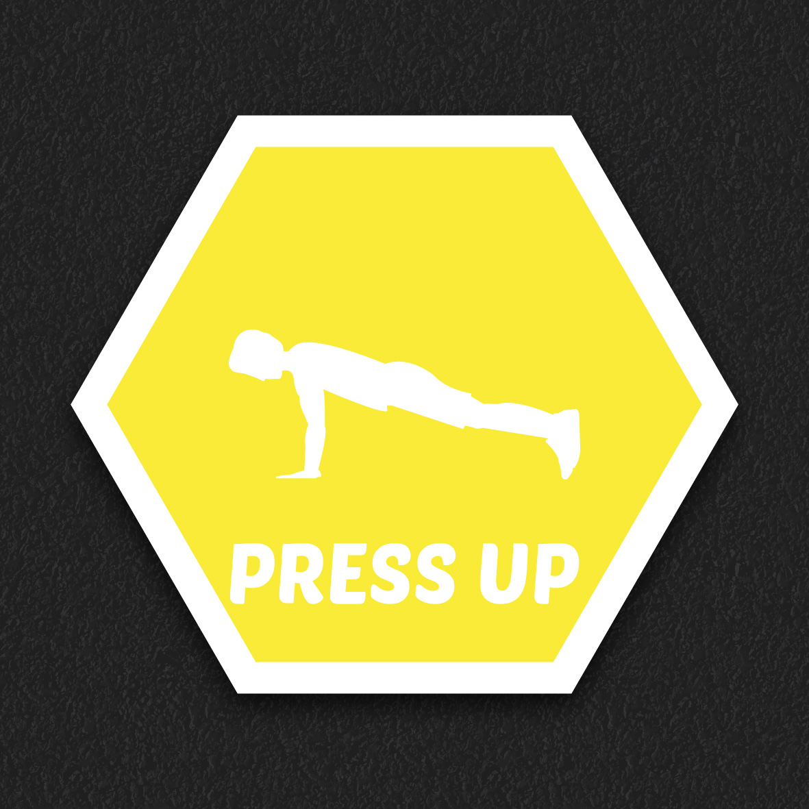 Press Up Spot Solid thermoplastic playground marking