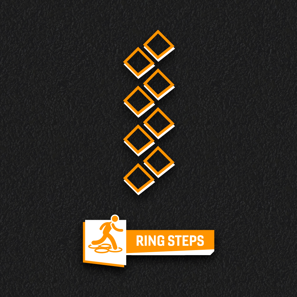 Ring Steps With Symbol thermoplastic playground marking