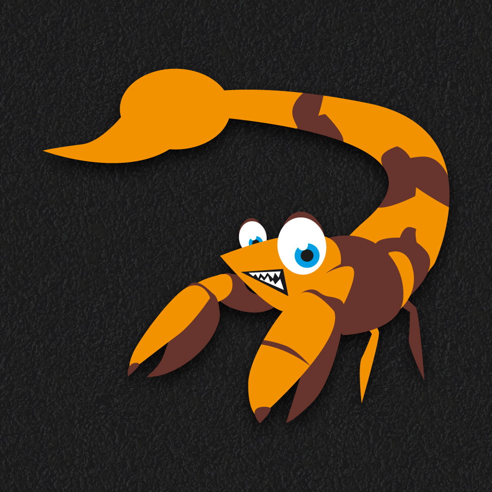 Scorpion thermoplastic playground marking