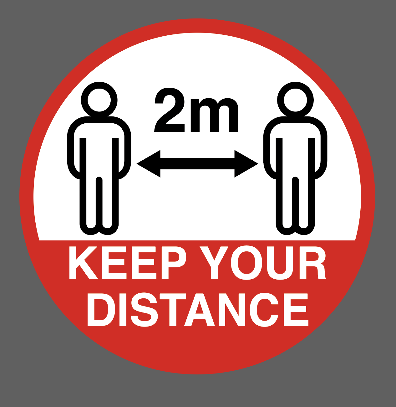 Social 2m Distancing Marking thermoplastic playground marking