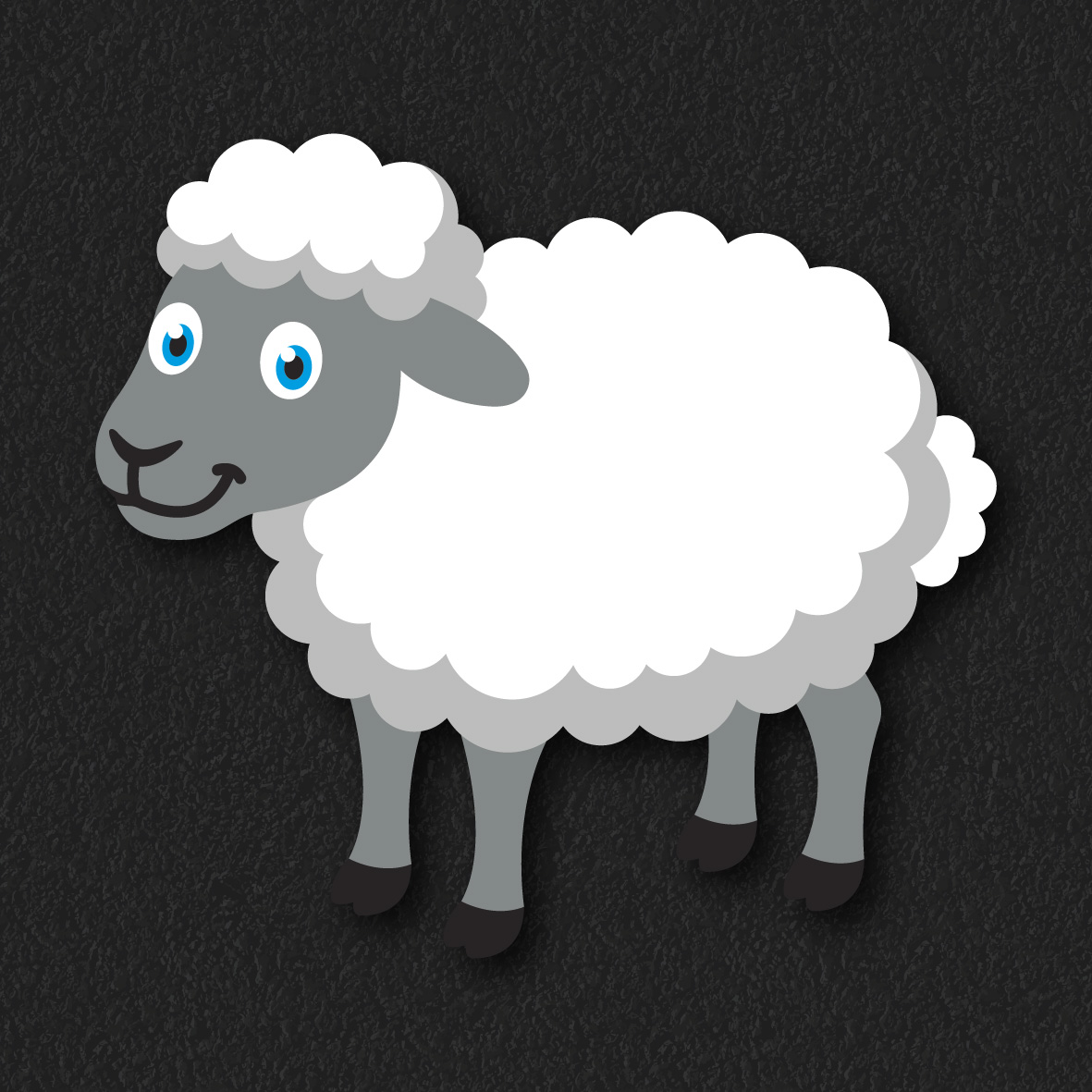 Sheep thermoplastic playground marking