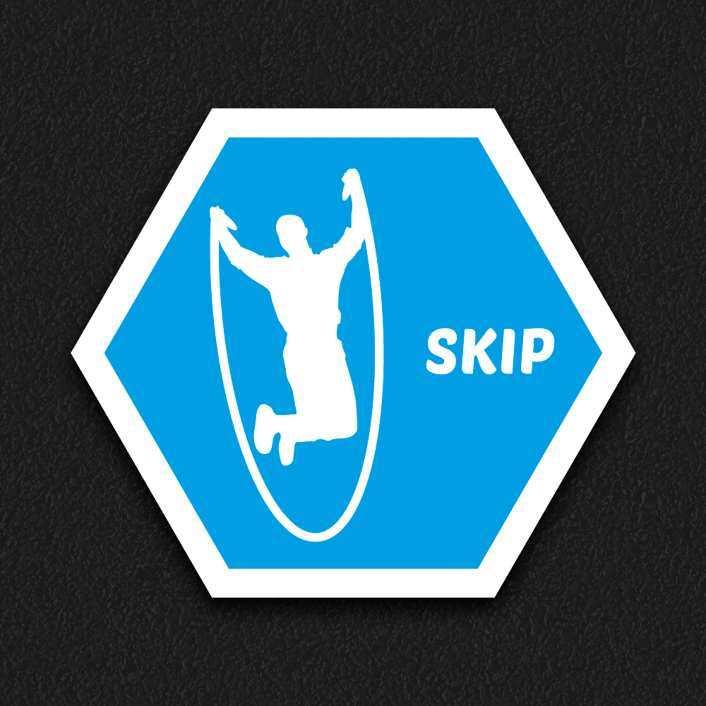 Skip Spot Solid thermoplastic playground marking