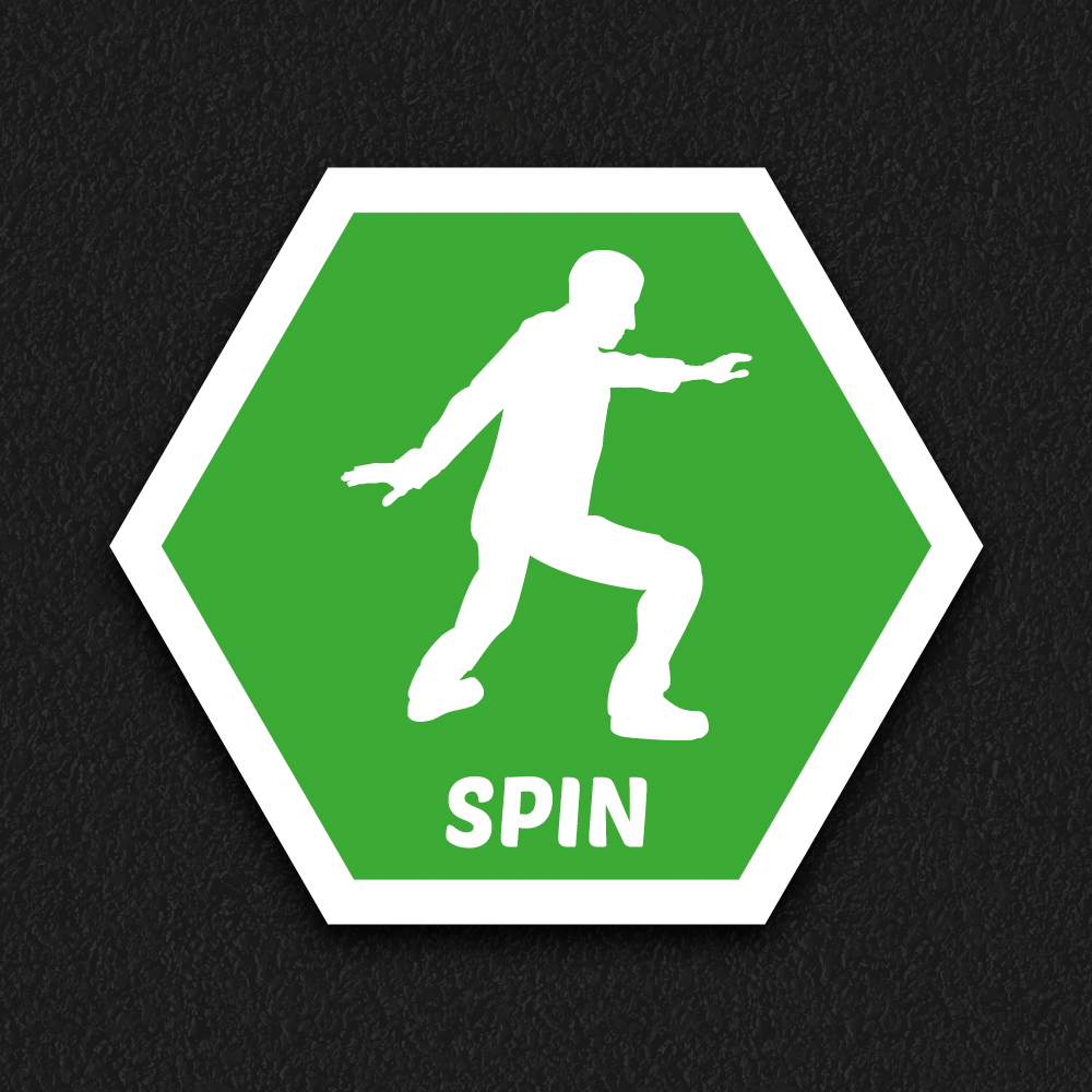 Spin Spot Solid thermoplastic playground marking
