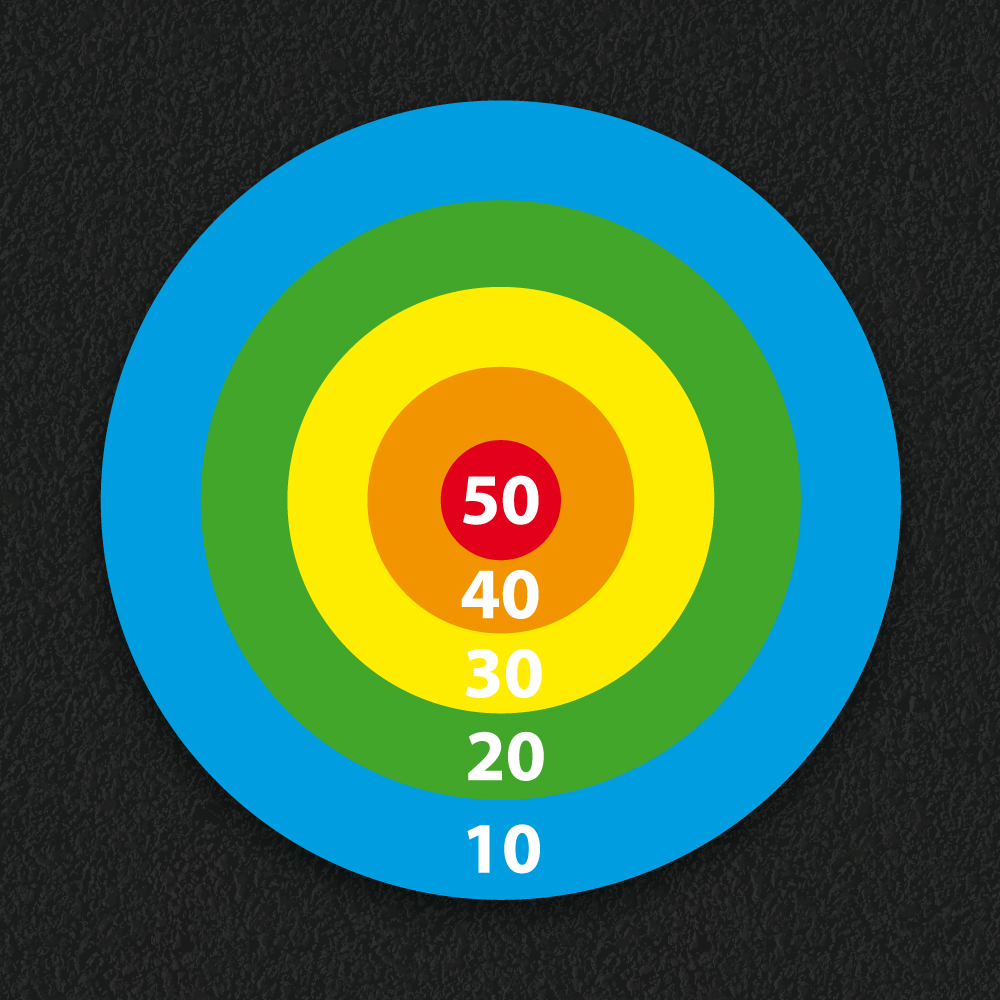 Solid Target thermoplastic playground marking