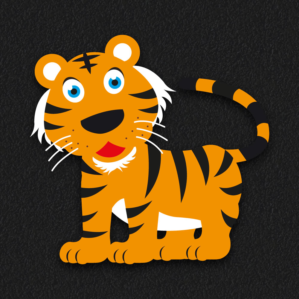 Tiger thermoplastic playground marking