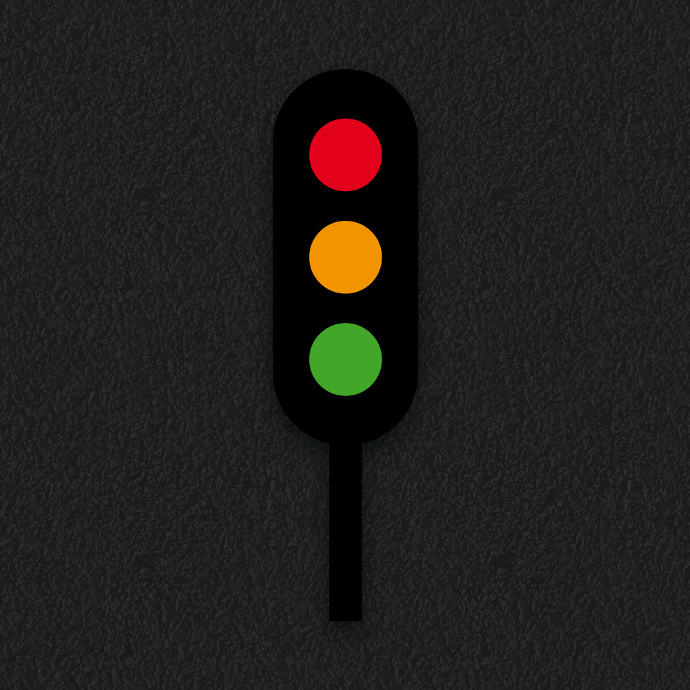 Traffic Lights thermoplastic playground marking