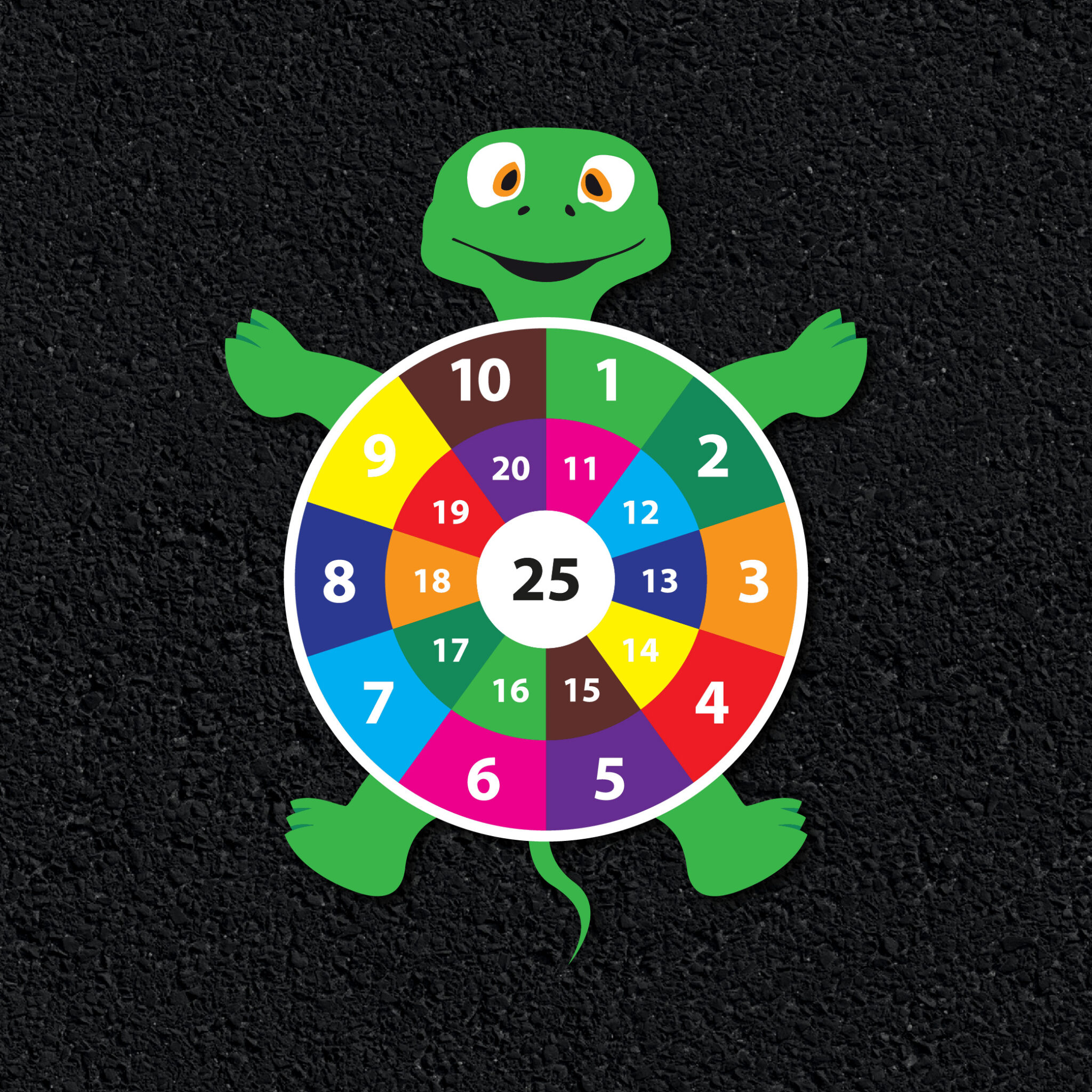 Turtle Target thermoplastic playground marking