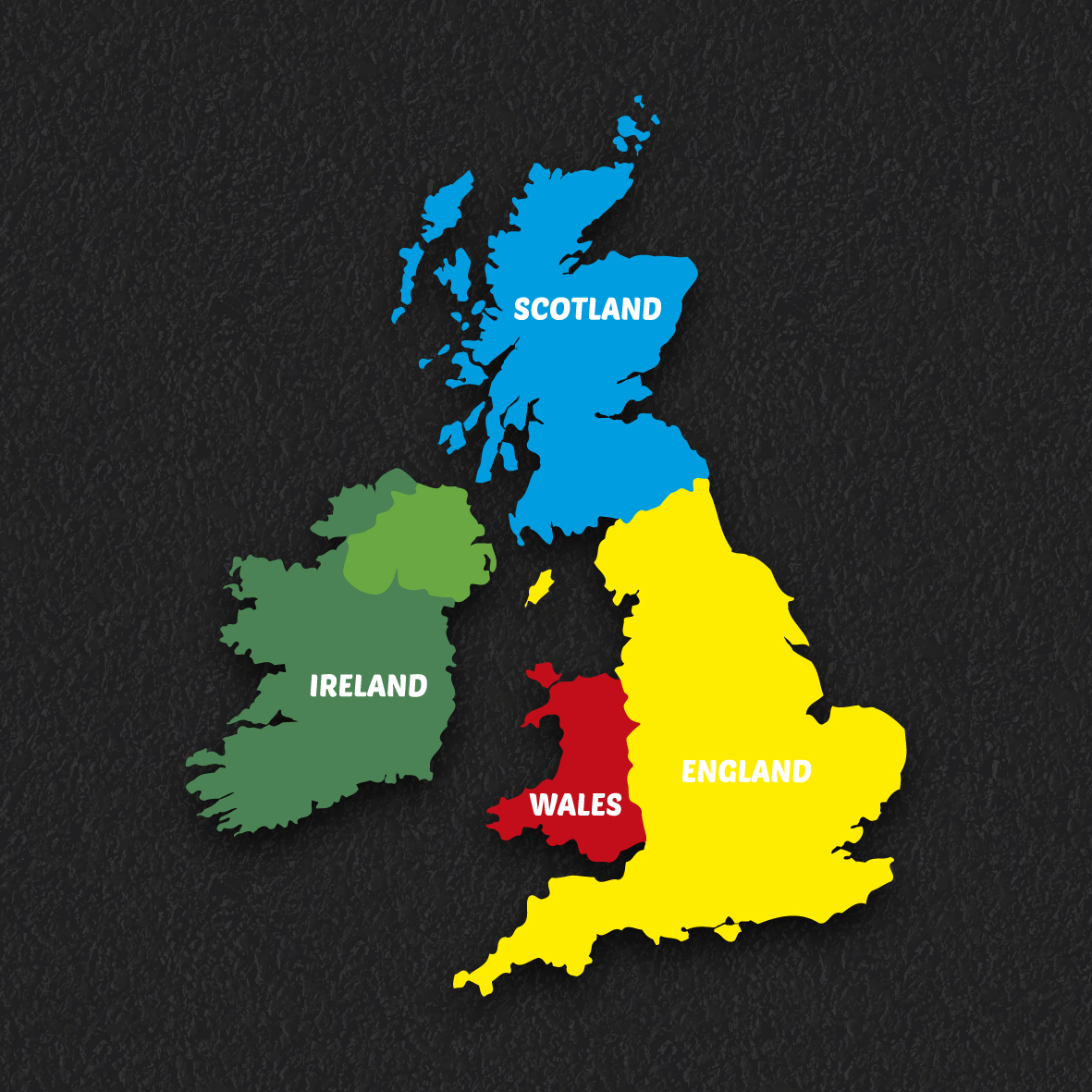 Uk Map 2 thermoplastic playground marking