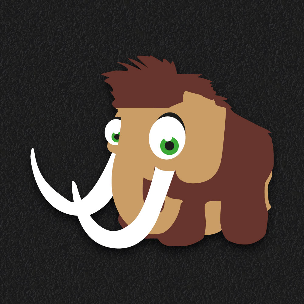 Woolly Mammoth thermoplastic playground marking