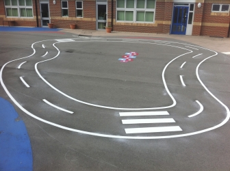 Bespoke Roadways thermoplastic playground marking